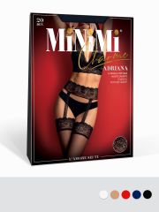 ADRIANA 20 (колготки с открытыми бедрами) Minimi Колготки Rosso (Красный);Caramello (Бежевый);Bianco (Белый);Blu (Синий);Nero (Черный)