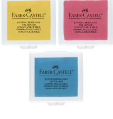 1986274 Ластик-клячка Faber-Castell 1273 (микс 3 цвета) в индивидуальной упаковке