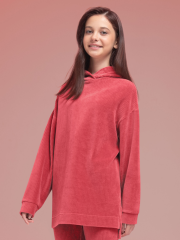 GFNK3337 Толстовка для девочек Красный(18) Pelican
