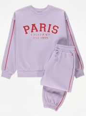 Lilac Paris Sweatshirt and Joggers Outfit