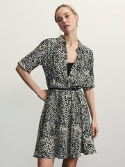 ZR2505012906-228 платье женское черный абстракция ZARINA