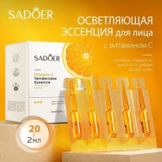 SADOER Осветляющая и увлажняющая сыворотка для лица с витамином С, 20*2мл Арт.: 6059 Сыворотка придает сияние, выравнивает тон кожи - пигментные пятна становятся менее заметными. Дерматологические инг