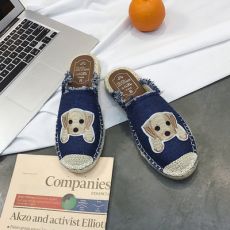 Эспадрильи без пятки с собаками