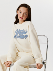 20240170008 Джемпер детский для девочек Vlasta_sw молочный ACOOLA Kids