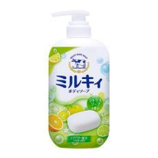006330 Жидкое мыло для тела COW Milky Body Soap гипоаллергенное, аромат лимона и апельсина, натуральное, бут-дозатор 550 мл