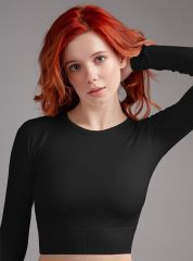 INDEFINI Лонгслив Черный 3205TDJ