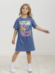 GFDT3269/1 Платье для девочек Джинс(10) Pelican