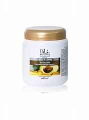 020577 Белита OIL NATURALS. Бальзам с маслами АВОКАДО и КУНЖУТА для всех типов волос ОБЪЕМ и СИЯНИЕ, 450 мл