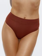 3. OmD 2241B Invisible Slip Alto (термоклеевая обработка края), PA Omsa Трусы Terracotta (Оранжевый)