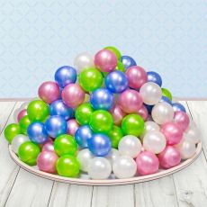 2390633 Шарики для сухого бассейна «Перламутровые», диаметр шара 7,5 см, набор 50 штук, цвет розовый, голубой, белый, зелёный