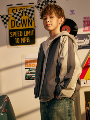 20110130302 Куртка детская для мальчиков Levi серый ACOOLA Kids