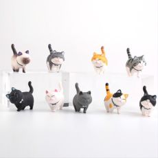 Набор игрушечных кошек из ПВХ, 9 шт