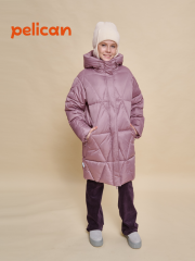GZFW3294 Пальто для девочек Сиреневый(42) Pelican