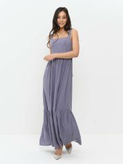 Сарафан женский 7221-30038 Ш92 серый полоска BE YOU