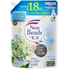 376596 KAO BEADS Жидкое средство для стирки с ароматом ландыша и ромашки 1220 гр мягкая упаковка