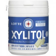 191239 LOTTE XYLITOL БЕЗ САХАРА жевательная резинка (освежаящий мятный вкус) 143 гр., банка