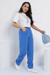 Б11792 Брюки LADY TAIGA Голубые