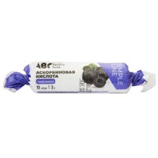 Аскорбиновая кислота АВС Healthy Food со вкусом черники 10 таблеток 30 g