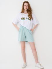 Шорты женские 7222-30023/4 ДФ109 пыльная мята BE YOU