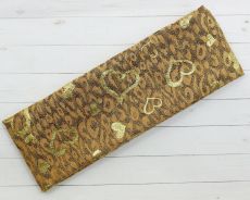 Повязка на голову с сердцем (Коричневая)