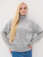Свитер женский 7242-40331 Серый меланж BE YOU