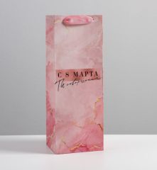 ЦЕНА ЗА 2 ШТ! Пакет под бутылку «Мрамор», 13 × 36 × 10 см 7030741