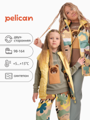 GZVM3370 Жилет для девочек Желтый(11) Pelican