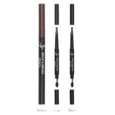 BR-152 Brown Кар. д/бровей с щеточкой Brow+Brush Pencil FFLEUR
