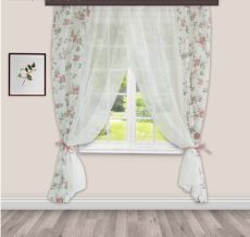 Комплект штор для кухни Акварель 280х160 см, красный, 100% п/э 3984469