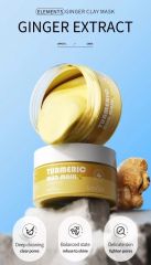 SADOER Очищающая глиняная маска для лица с куркумой TURMERIC CLAY MASK 100 гр Арт.: 7346 ???Маска с куркумой глубоко осветляет кожу, очищает поры, тонизирует и успокаивает, имеет антибактериальный эфф