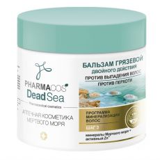 026365 Vitex PHARMACOS DEAD SEA. Бальзам для волос Грязевой 2-в-1 против выпадения волос и против перхоти, 400 мл
