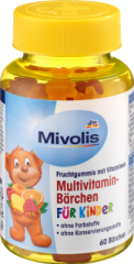 Multivitamin-Bärchen für Kinder Fruchtgummis, 60..., 60 St