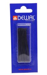 Dewal Шпильки для волос прямые SLT60P-1/24, 60 мм, черный, 24 шт