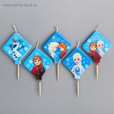 4127134 Свеча в торт набор, Холодное сердце