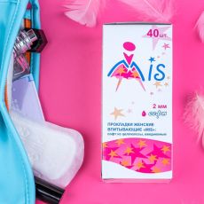 ЦЕНА ЗА 5 УП! 7624291 Прокладки ежедневные «Mis» целлюлоза Soft 40 шт