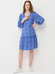 Платье женское 7221-30044 Ш72 джинсовый райские цветы BE YOU