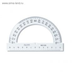 2474757 Транспортир 180*/12.5 см, Koh-i-Noor прозрачный