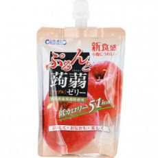 254272 ORIHIRO Фруктовое желе «Яблоко» на основе конняку с содержанием натурального сока, 130 гр