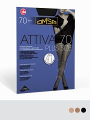 ATTIVA 70 XXL PLUS SIZE Omsa Колготки Caramello (Бежевый);Daino (Бежевый);Nero (Черный)