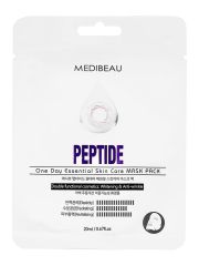 MEDIBEAU Маска тканевая для лица с пептидами / One Day Essential Skin Care Mask Pack Peptide, 20 мл