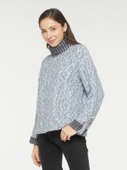 Свитер женский 212-41103 серо-джинсовый/графит VAY