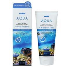 Jigott Очищающая увлажняющая пенка для лица / Natural Aqua Foam Cleansing, 180 мл
