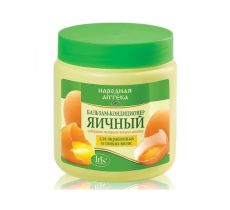00002529 Iris НАРОДНАЯ АПТЕКА. Бальзам-кондиционер «Яичный» для окрашенных и тонких волос, 500 мл