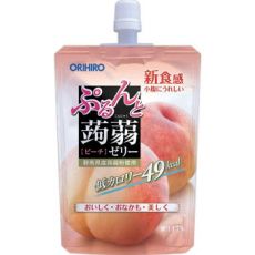 254296 ORIHIRO Фруктовое желе «Персик» на основе конняку с содержанием натурального сока, 130 гр