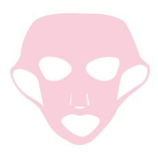 Многоразовая силиконовая маска для лица, цвет розовый