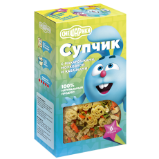 ГУРМАЙОР Супчик с макарошками, морковью и кабачками 160г СМЕШАРИКИ