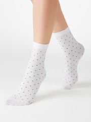 calz. MICRO POIS 70 носки (точка) Minimi Носки Bianco/Nero (Белый)