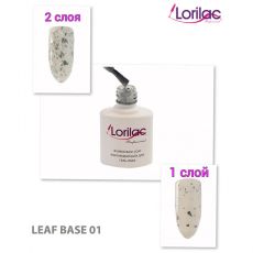 Каучуковая база для гель-лака с поталью Lorilac № 1 10 ml