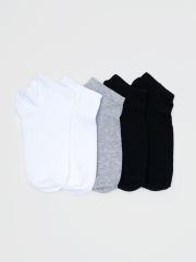 102609_OAU Комплект носков (5пар) для мальчика и девочки белый//белый//черный//черный//серый селанж (вар.1) Orby