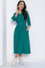 495665 LT Collection Платье изумрудный
